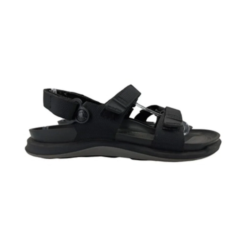 Birkenstock Sandals Womens US 8-8.5 EU 39 Black Nylon Strappy Hook Loop Comfort - Picture 4 of 13